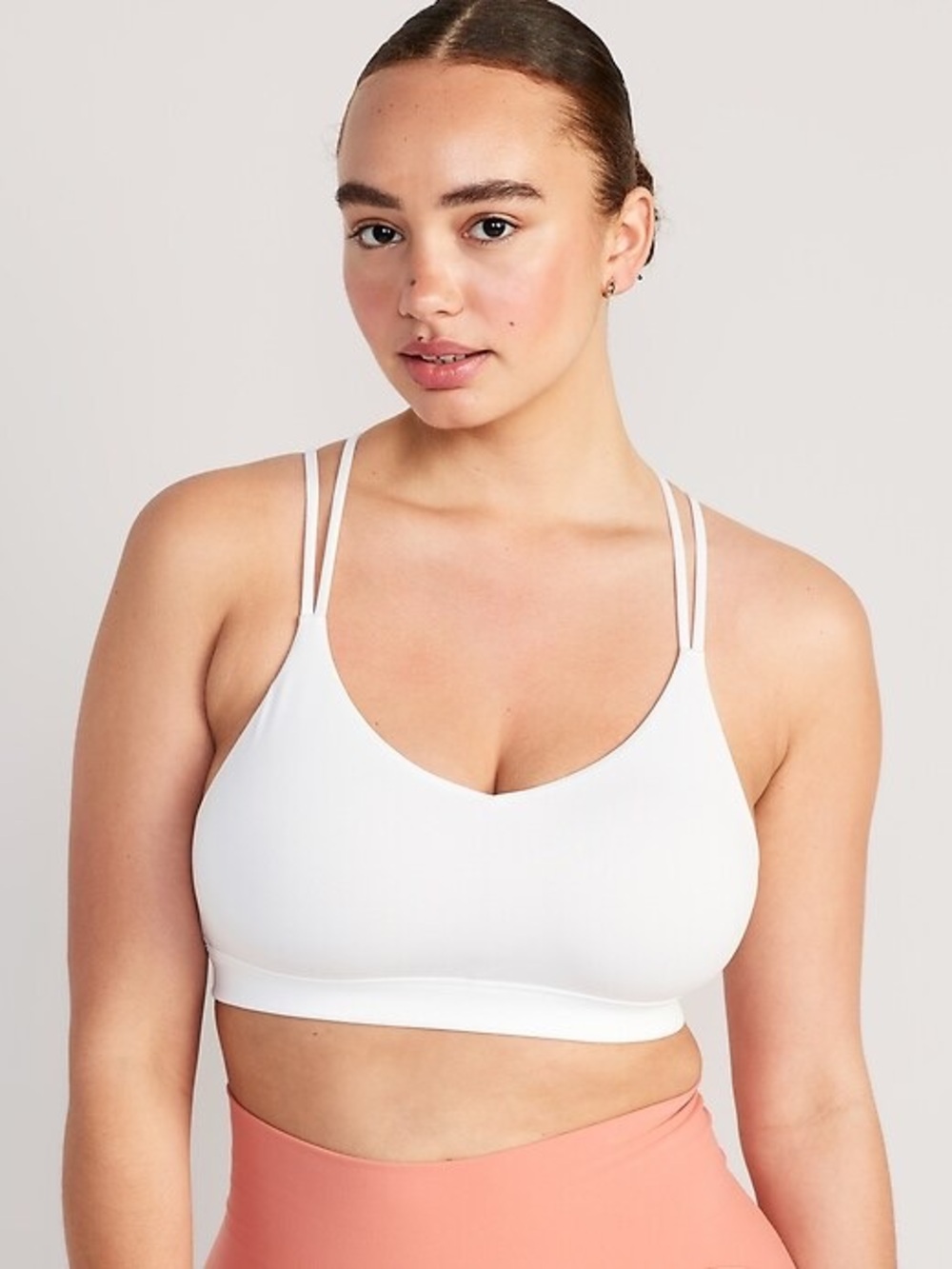 Old Navy Pale Pink Double-Strap Wireless Bralette